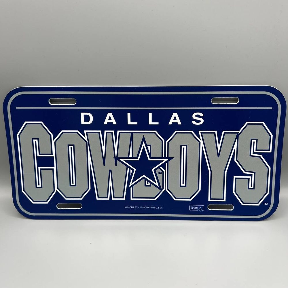 Dallas‎ Cowboys NFL Wincraft Plastic License Plate